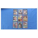 9 High level vintage mixed cards, inc. 1974