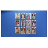 Lot of 12 VG-NM 1972 stars inc. Fingers, Gibson,