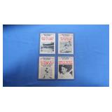 Lot of 4 1961 Baseball Scoops cards VG-Ex inc.