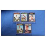 Lot of 5 1971 Baseball stars, all EX-NM inc.