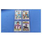 4 Vintage football stars, EX-NM Payton, (2