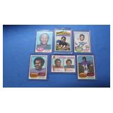 6 Vintage football cards, NM-Mint inc. Payton,