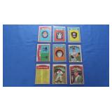 9 1972 cards, EX-NM inc. Bando, Niekro, Katt,