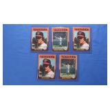 5 1975 Oriole star cards, EX-NM (3) Palmer & (2)