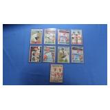 Lot of 9 1967 Topps Cards, VG-Ex inc. Bengal