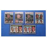 Lot of 6 1963 & 66 stat cards EX-NM inc. (2) 1963