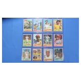 Lot of 12 Super 1976 cards, EX-NM inc. Jackson,