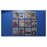12 1977 vintage stars NM-Mint inc. Ryan, Munson,