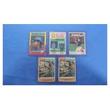 Lot of 5 Hank Aaron cards EX. inc. 1973,75, (2)