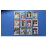 12 1972 vintage stars EX-NM inc. Gibson, Morgan,