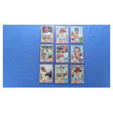 lot of 9 1968 stars inc. Marichal, John, Allen