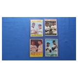 Lot of 4 VG-EX dual photo cards inc. Mays-Musial,