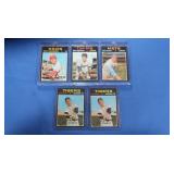Lot of 5 vintage topps baseball stars inc.