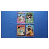 Lot of 4 Ex-Mint 1975 stars inc. Munson, Parker,