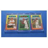Lot of 3 Star Reds from 1975, NM, Bench,