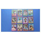 Lot of 12 1975 stars, NM-Mint inc. Fingers,