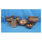 Asst of Copper Pots