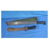 2 Machetes 24"&16"