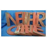 15" High Wooden Letters