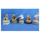5 Music Boxes incl "Love Story"