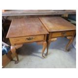 2 Wooden End Tables 22x26x23.5'H,Fair Cond