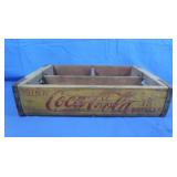 Vintage Coca Cola Wooden Box 18.5x12x4"