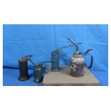Vintage Oil Pump Cans Several Sizes