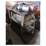 Vintage Lincoln Welding Cart,Wheeled 38x21.5x34"H