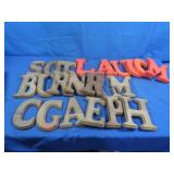 Wooden Letters 6.5"