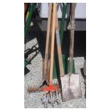 Flat Shovels,Pick,Lawn Aereator&more