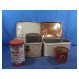 2 Vintage Metal Bread Boxes