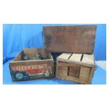 Vintage Wooden Fruit Boxes&Brass Fittings