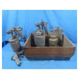 4 Vintage Spray guns,Craftsman&Devilbiss