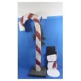 43" Tall Wooden Christmas  & Snowman