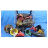 Large Lot of Funnels