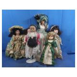 Variety of Vintage Dolls,Some w/Stands