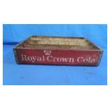 Vintage Royal Crown Cola Wooden Box 18x12x4.5"
