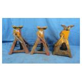 3 Quick Release Jack Stands 10x12' Closed