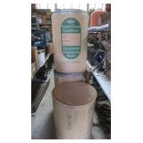 3 Cardboard Barrels 27,30&33"H,2 w/lids