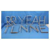 11 Aluminum Letters 10"High