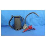 Vintage Galvanized Metal Oil Dispensing Can&2