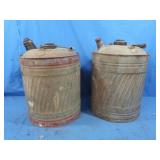 2 5 Gal Vintage Galv. Gas Cans