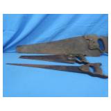 3 Vintage Hand Saws
