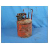 Vintage 1 Gal Metal Gas Can