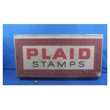 Electric "Plaid Stamps" Sign 36x18",Does not