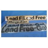 34" & 27" Long Amoco Gas Station Sign Markers