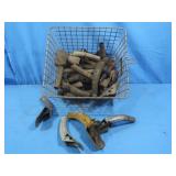 Large Lot of Metal Oil Can Funnels