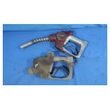 Vintage Gas Pump Handles,one marked Bruckey
