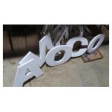 12"&8.5" Amoco Service Plastic Letters