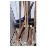 Sledge Hammer,2 Snow Shovels,2 Hoes&more